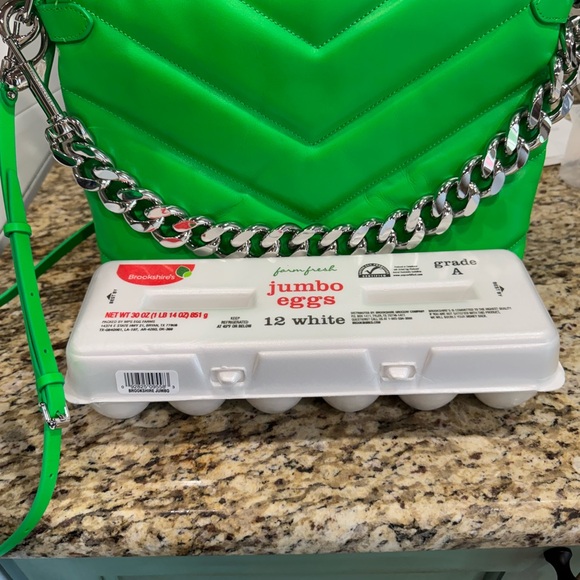 Rebecca Minkoff Edie Maxi Crossbody Neon Green Bag. - Picture 7 of 9